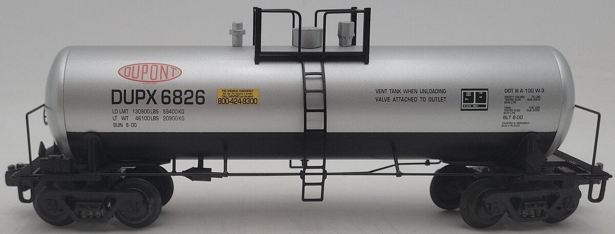 K-Line K6341-8012 O Gauge Dupont Single Dome Tank Car #6826 EX/Box