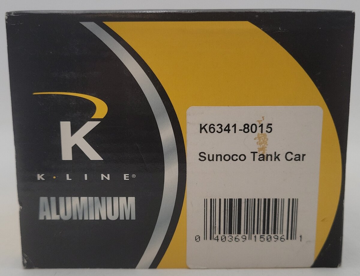 K-Line K6341-8015 O Gauge Sunoco Single Dome Aluminum Tank Car #89022 EX/Box