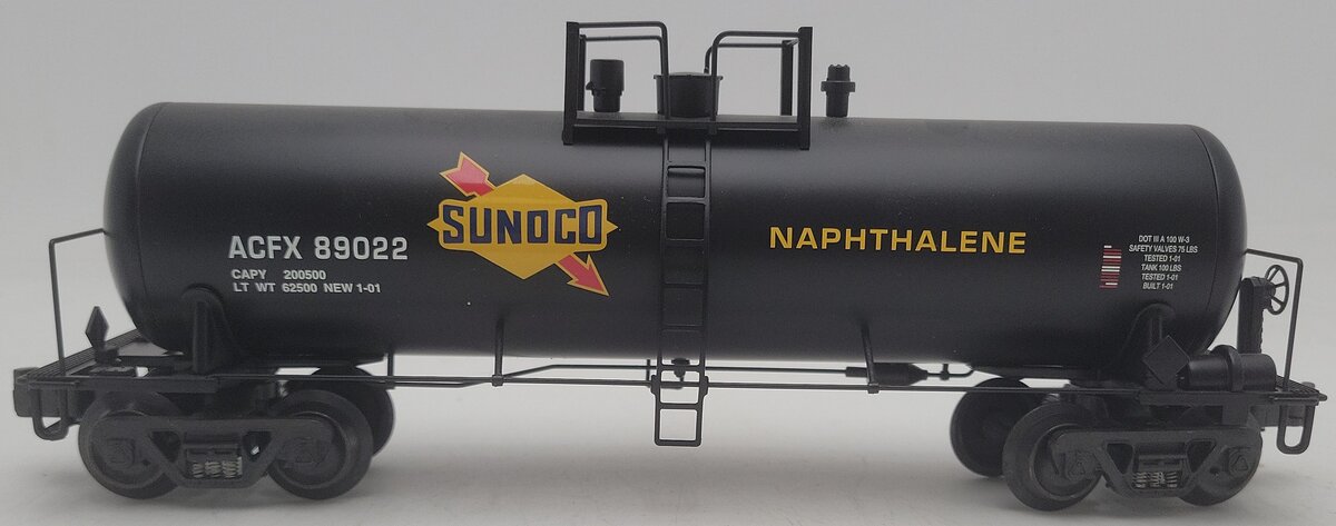 K-Line K6341-8015 O Gauge Sunoco Single Dome Aluminum Tank Car #89022 EX/Box