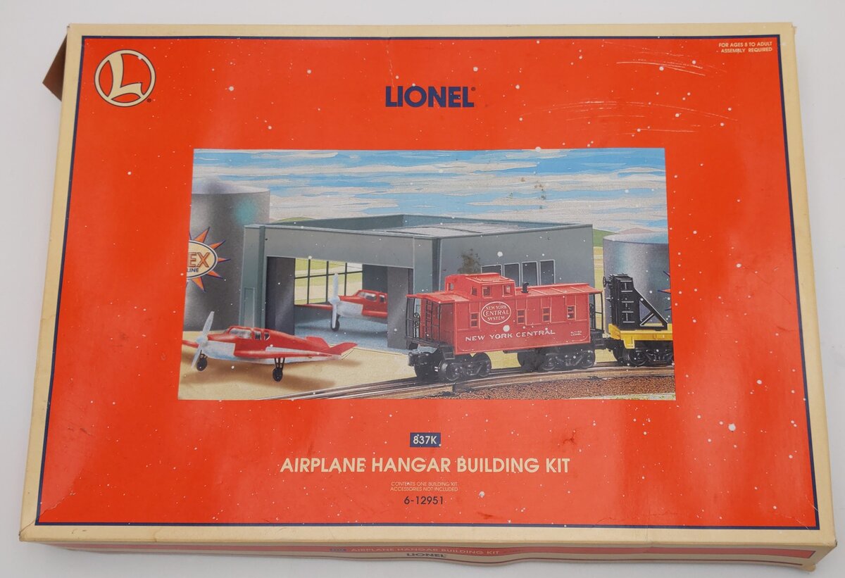 Lionel 6-12951 O / 0-27 Scale Airplane Hangar Building Kit EX/Box
