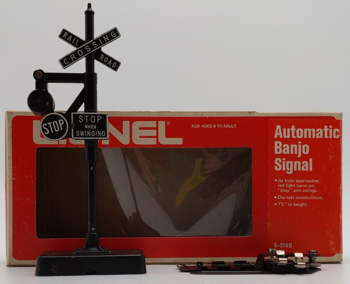Lionel 6-2140 O Gauge Operating Banjo Signal VG/Box