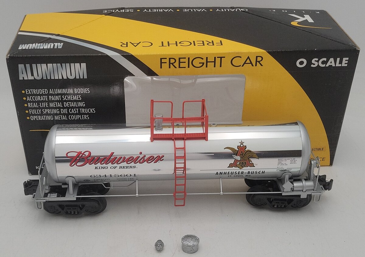 K-Line K6341-5601 O Gauge Anheuser-Busch Budweiser Tank Car #63415601 EX/Box