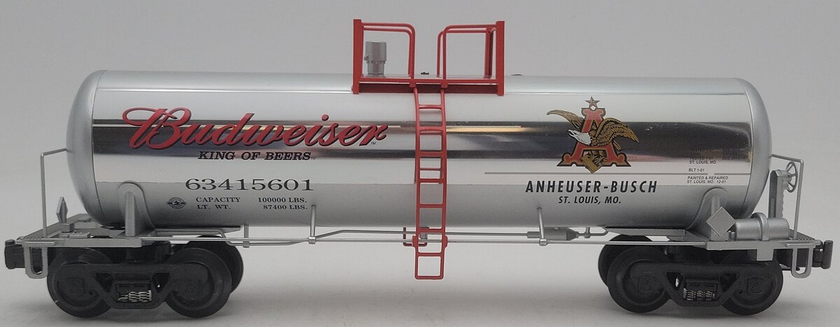 K-Line K6341-5601 O Gauge Anheuser-Busch Budweiser Tank Car #63415601 EX/Box