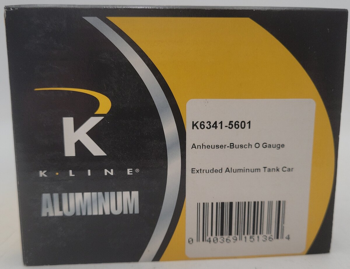 K-Line K6341-5601 O Gauge Anheuser-Busch Budweiser Tank Car #63415601 EX/Box