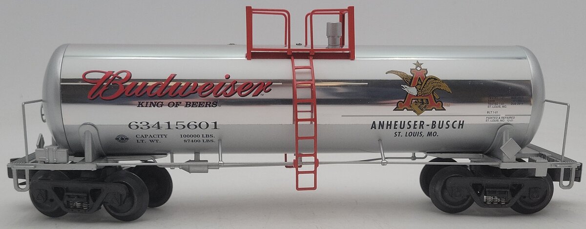 K-Line K6341-5601 O Gauge Anheuser-Busch Budweiser Tank Car #63415601 EX/Box