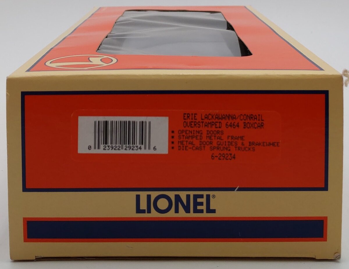 Lionel 6-29234 O Gauge Conrail Overstamp Erie Boxcar 6464-698 LN/Box