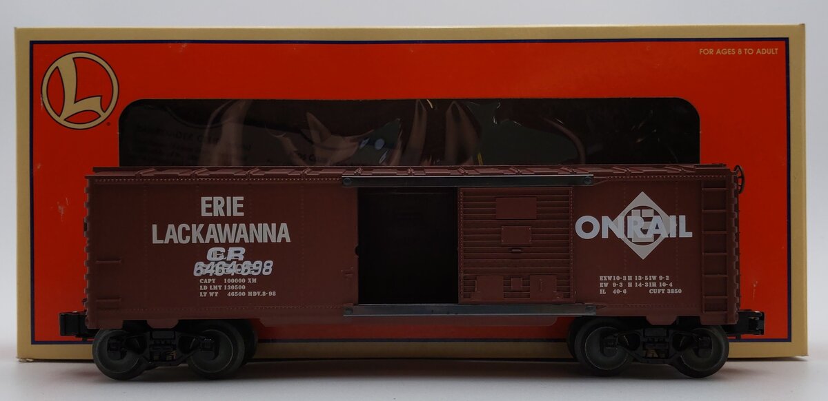 Lionel 6-29234 O Gauge Conrail Overstamp Erie Boxcar 6464-698 LN/Box