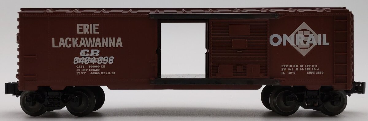 Lionel 6-29234 O Gauge Conrail Overstamp Erie Boxcar 6464-698 LN/Box