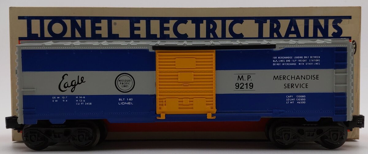 Lionel 6-9219 Missouri Pacific Operating Boxcar #9219 LN/Box
