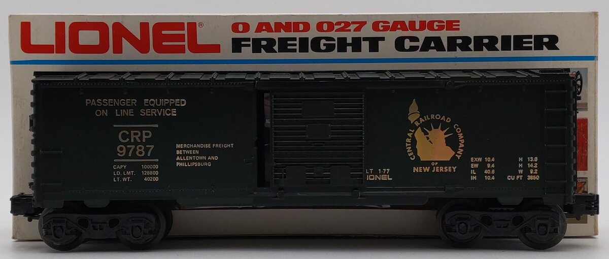 Lionel 6-9787 O Gauge Central of New Jersey Box Car LN/Box