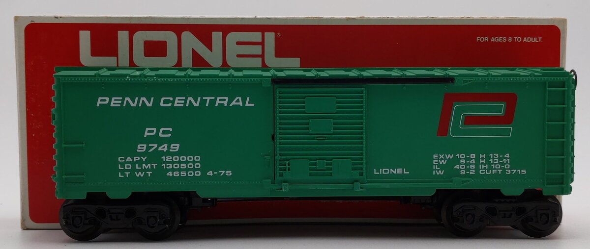Lionel 6-9749 O Gauge Penn Central Boxcar #9749 LN/Box