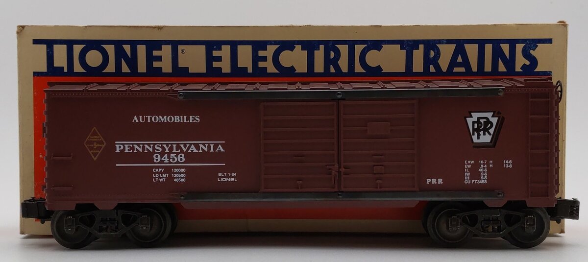 Lionel 6-9456 O Gauge Pennsylvania Railroad Double Door Boxcar #9456 EX/Box