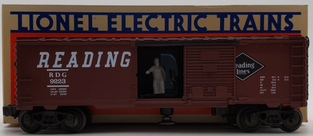 Lionel 6-9223 O Gauge Reading Operating Boxcar LN/Box