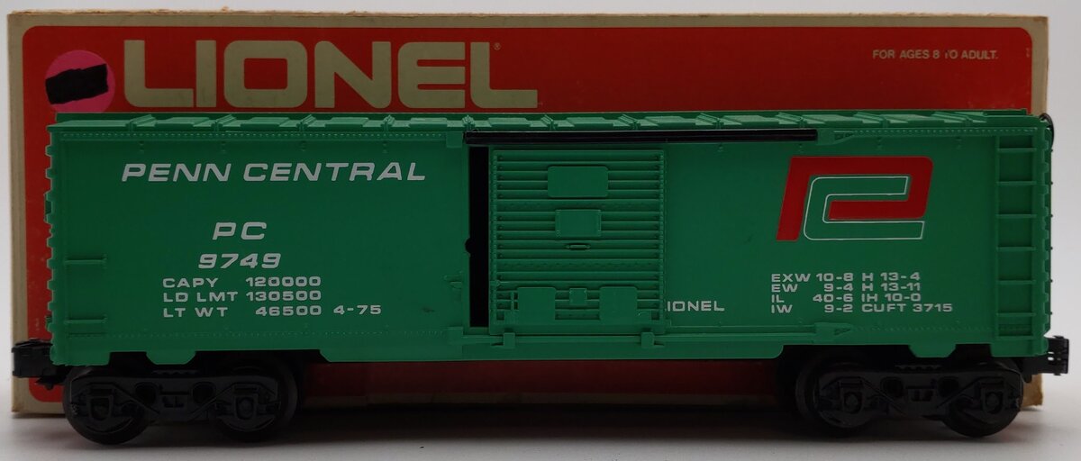 Lionel 6-9749 O Gauge Penn Central Boxcar #9749 EX/Box