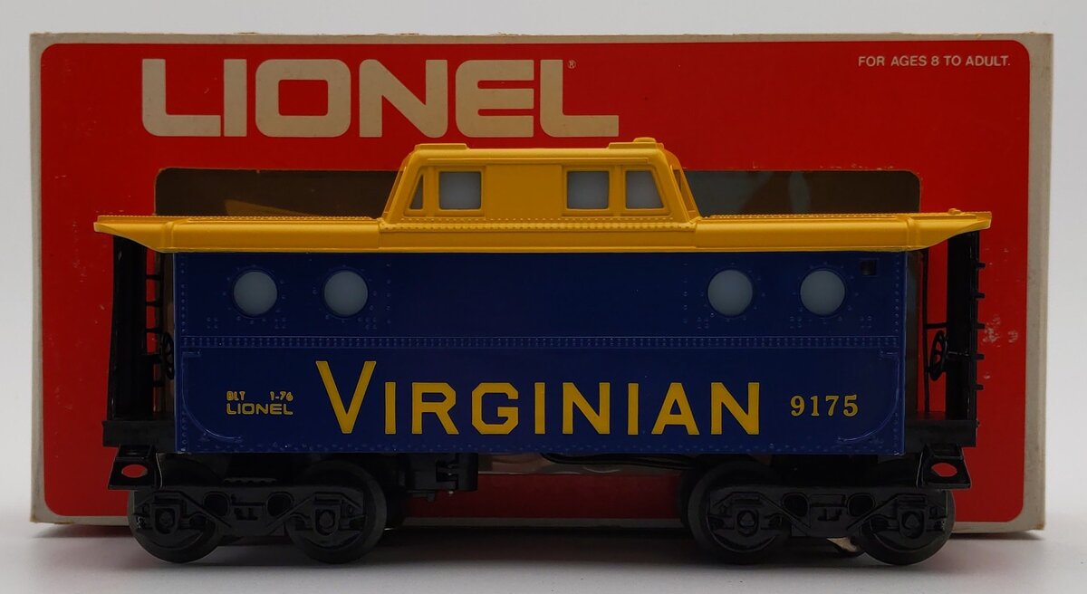 Lionel 6-9175 O Gauge Virginian Illuminated Caboose EX/Box