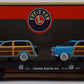 Lionel 6-17559 O Route 66 Standard O Flat Car w/2 Woodie Station Wagons LN/Box