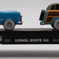 Lionel 6-17559 O Route 66 Standard O Flat Car w/2 Woodie Station Wagons LN/Box