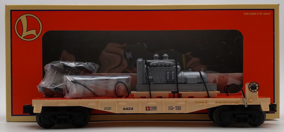 Lionel 6-17547 Lionel Lines Wreck Recovery Flatcar #6424 LN/Box