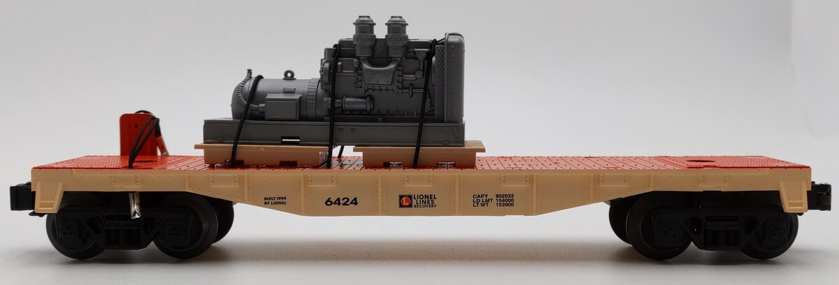 Lionel 6-17547 Lionel Lines Wreck Recovery Flatcar #6424 LN/Box