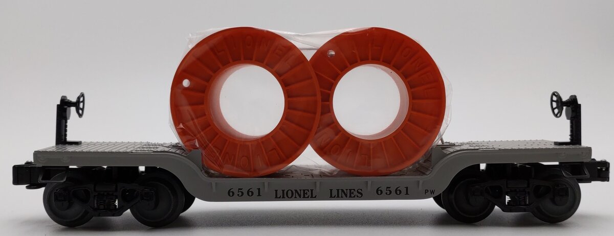 Lionel 6-26046 O Gauge PWC Flatcar w/Cable Reels #6561 LN/Box