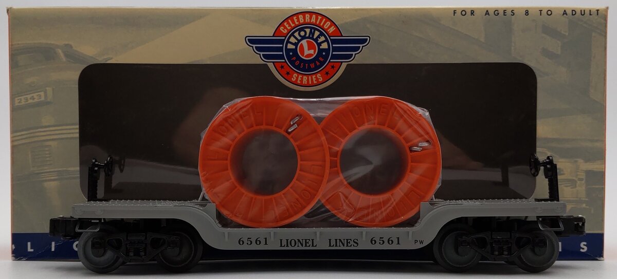 Lionel 6-26046 O Gauge PWC Flatcar w/Cable Reels #6561 LN/Box