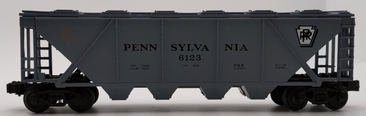 Lionel 6-6123 O Gauge Pennsylvania 4-Bay Covered Hopper #6123 LN/Box