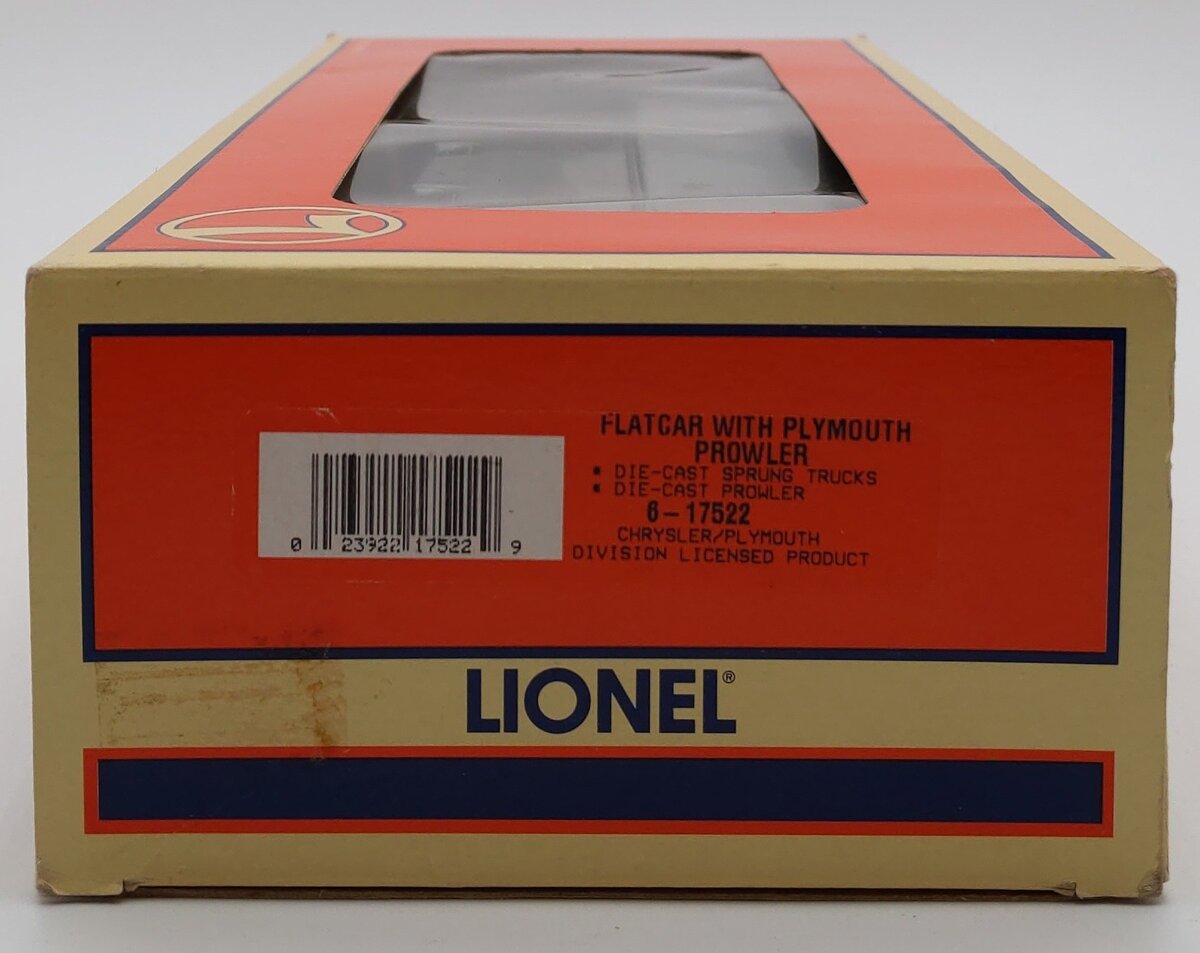 Lionel 6-17522 O Gauge Flatcar with Plymouth Prowler #9823 LN/Box