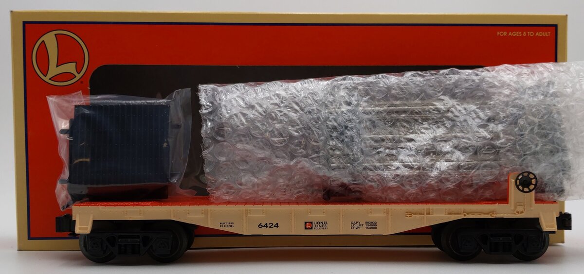 Lionel 6-17546 LL Recovery Flatcar #6424 EX/Box