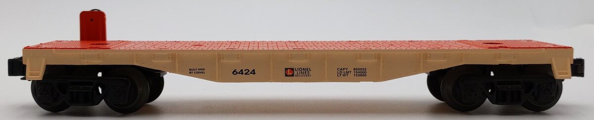 Lionel 6-17546 LL Recovery Flatcar #6424 EX/Box