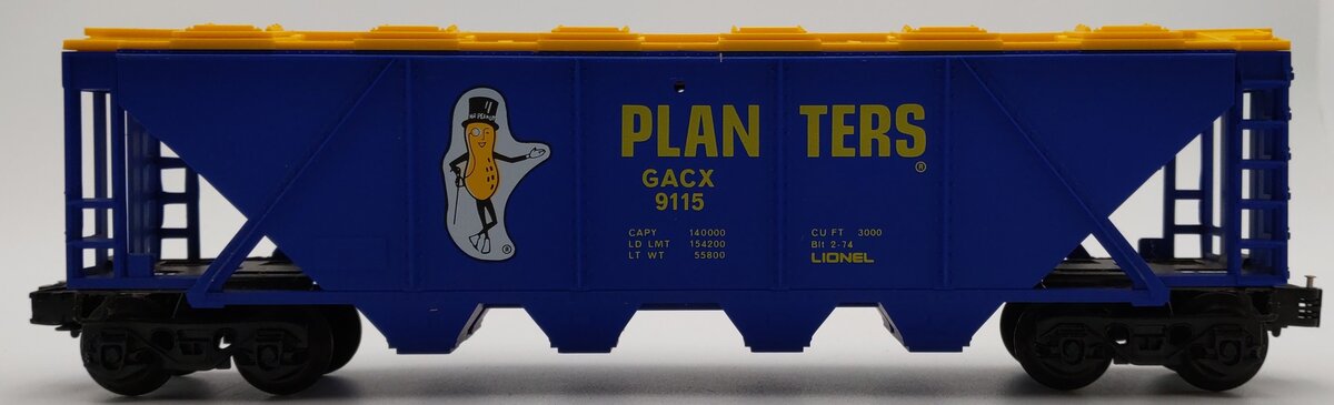 Lionel 6-9115 O Gauge Planters 4-Bay Billboard Hopper LN/Box