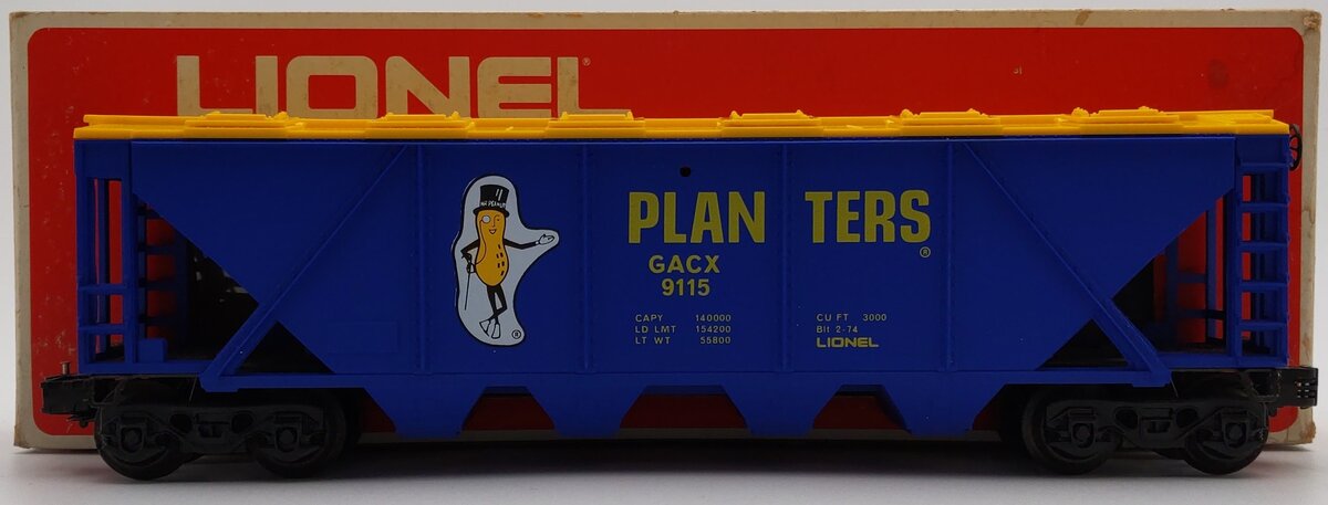 Lionel 6-9115 O Gauge Planters 4-Bay Billboard Hopper LN/Box