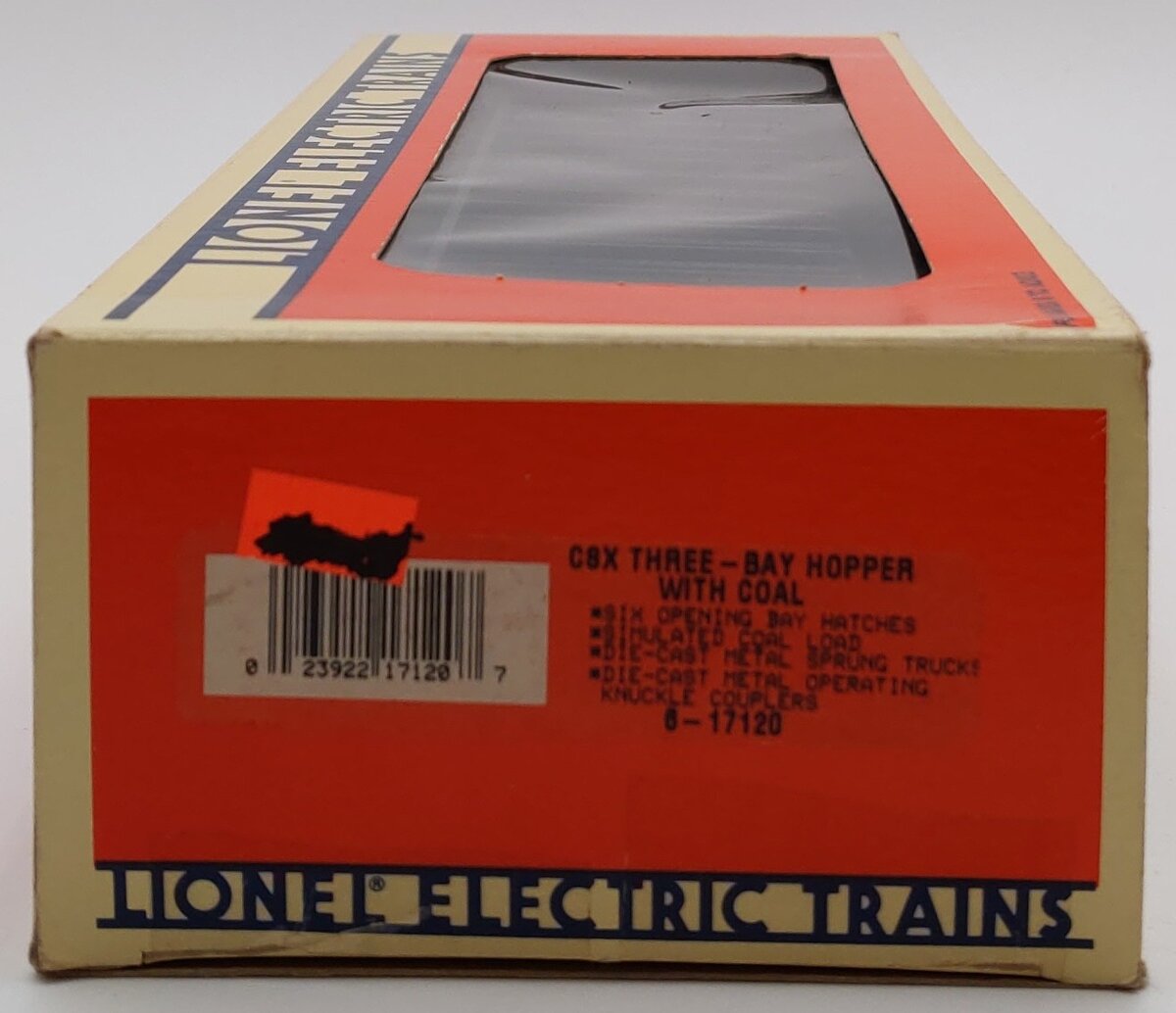 Lionel 6-17120 O Gauge CSX 3-Bay Hopper with Coal Load LN/Box