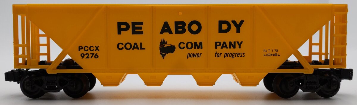 Lionel 6-9276 O Gauge Peabody 4-Bay Hopper EX/Box