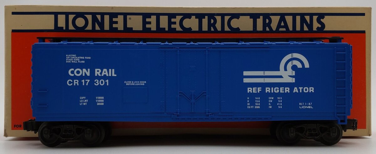 Lionel 6-17301 O Gauge Conrail Standard Reefer EX/Box