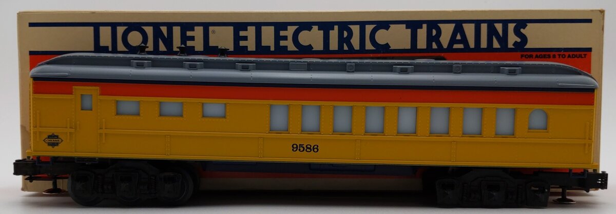 Lionel 6-9586 O Gauge Chessie Steam Special Dining Car #9586 VG/Box