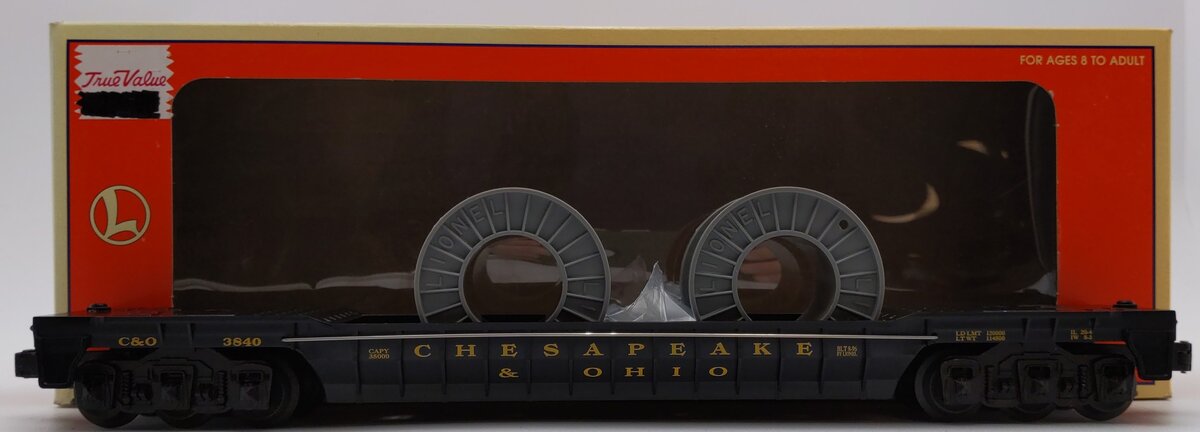 Lionel 6-16946 O Gauge Chesapeake & Ohio F9 Well Car #3840 LN/Box