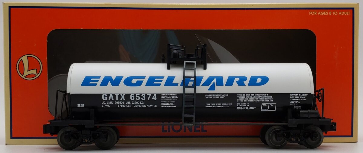Lionel 6-17914 O Gauge Engelhard Unibody Tank Car #65374 EX/Box