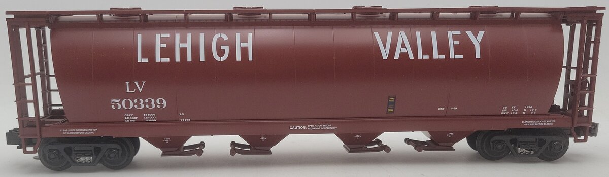MTH 20-97409 O Lehigh Valley 4-Bay Cylindrical Hopper #50339 EX/Box