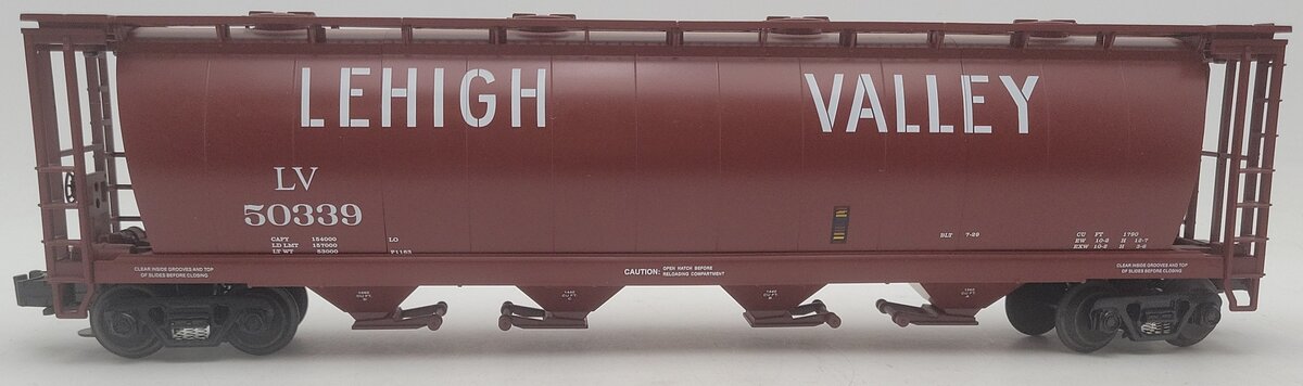 MTH 20-97409 O Lehigh Valley 4-Bay Cylindrical Hopper #50339 EX/Box