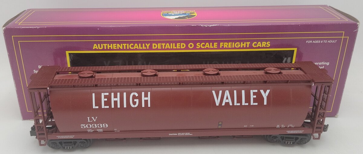 MTH 20-97409 O Lehigh Valley 4-Bay Cylindrical Hopper #50339 EX/Box