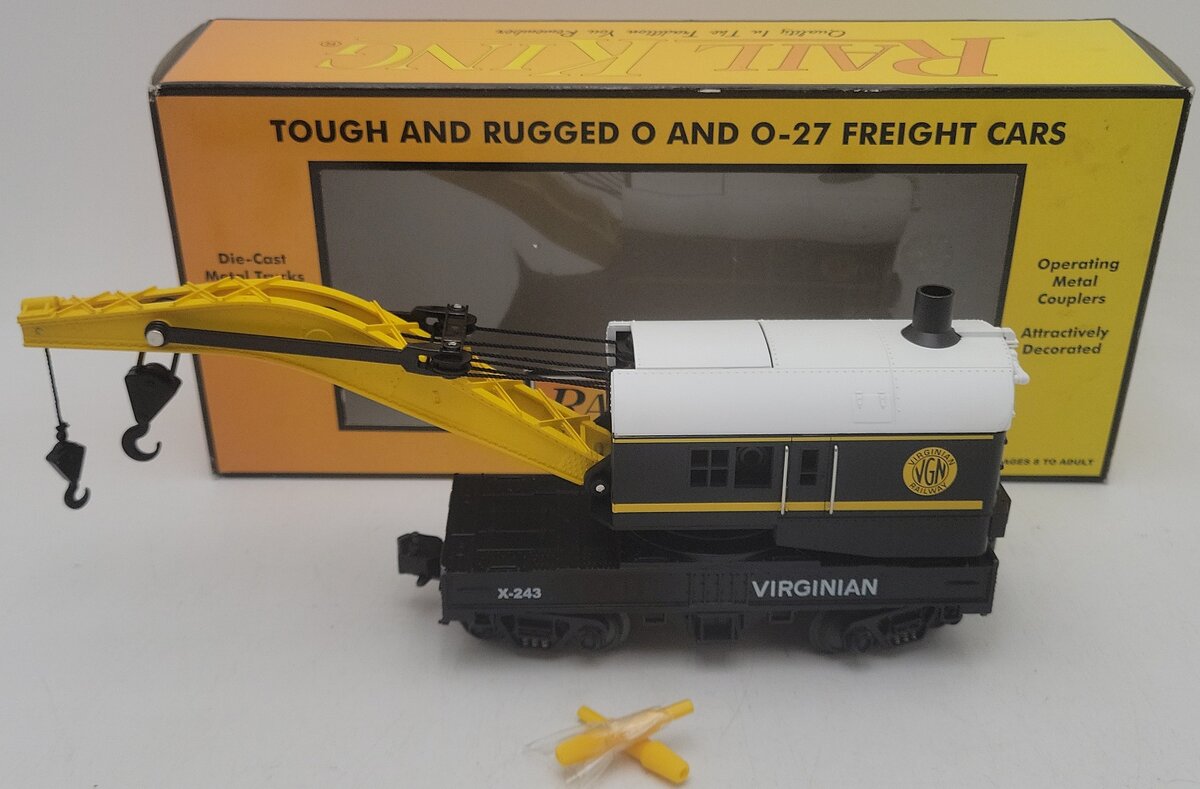 MTH 30-7018D Virginian Crane Car EX/Box