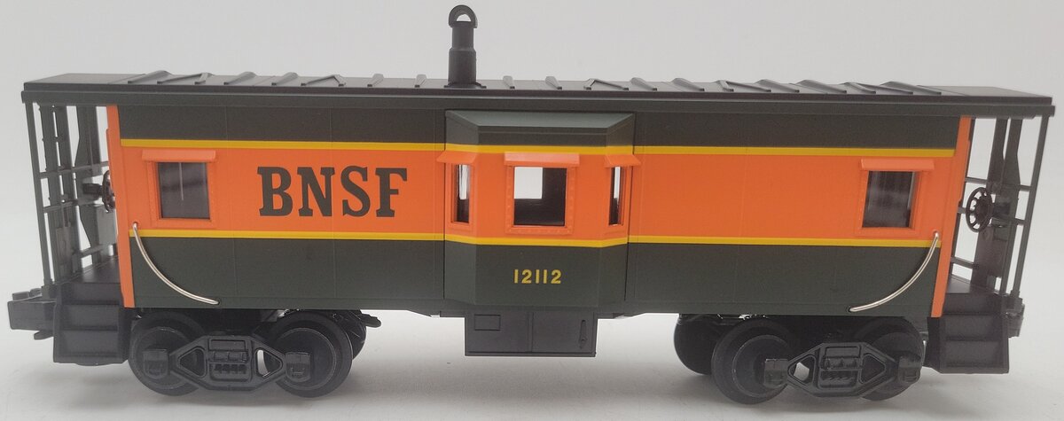 MTH 30-7718 O Gauge Burlington Northern Santa Fe Bay Window Caboose #12112 EX/Box
