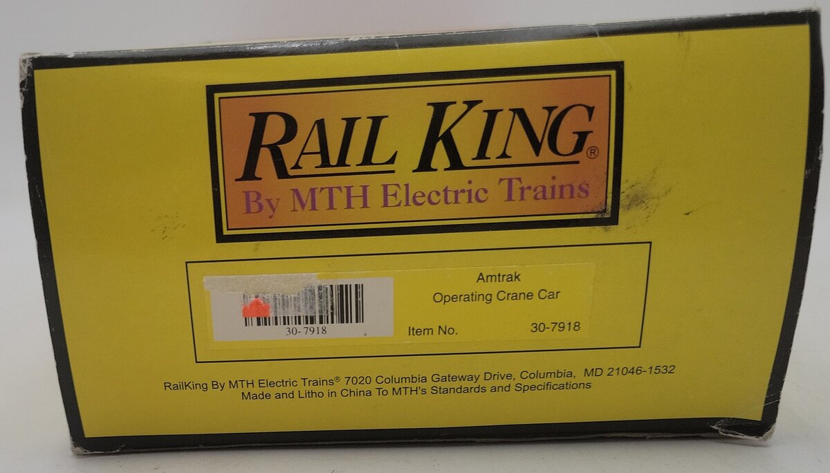 MTH 30-7918 O Gauge Amtrak Crane Car EX/Box