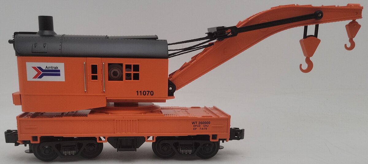 MTH 30-7918 O Gauge Amtrak Crane Car EX/Box