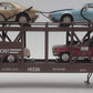 MTH 30-7638 O Gauge MTH Auto Transport Carrier with 4 Autos EX/Box