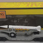 MTH 30-76188 O Gauge US Navy Flat Car w/Rocket Load EX/Box