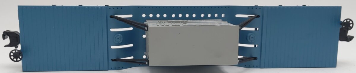 MTH 30-7012E O EMD Depressed Center Flatcar w/ Transformer EX/Box