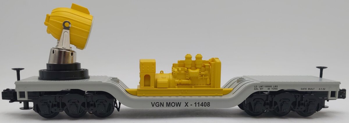 MTH 30-7018C O Gauge Virginian Searchlight Car EX/Box