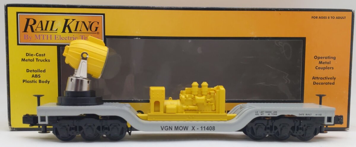MTH 30-7018C O Gauge Virginian Searchlight Car EX/Box