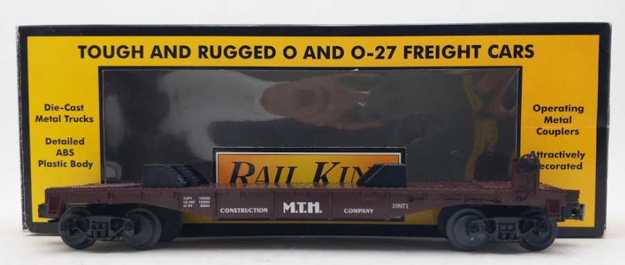 MTH 30-7614 O Gauge MTH Construction Flatcar LN/Box